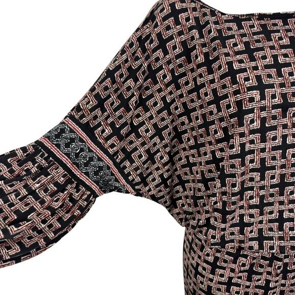 Max Studio Womens Black Blouson Long Sleeve Stretch Jersey Knit Dress sz M - Picture 4 of 16